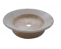 Travertin Beige Vasque Coupelle Adouci 2
