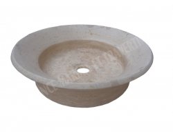 Travertin Beige Vasque Coupelle Adouci 2