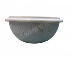 Travertin Beige Vasque Encastrer Bouchardé 2