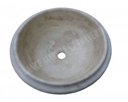 Travertin Beige Vasque Encastrer Bouchardé 2