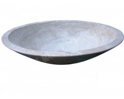Travertin Beige Vasque Ovale 55x45 cm Adouci 2