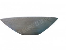 Travertin Classique Vasque Ovale 55x45 cm Adouci 2
