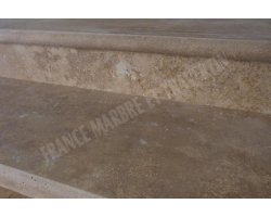 Travertin Walnut Marche Escalier 100x30x3 cm Adouci 2