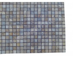 Travertin Mixte Mosaïque 2,3x2,3 cm Antique  2