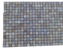 Travertin Mixte Mosaïque 2,3x2,3 cm Antique  2