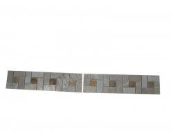 Marbre Frise Target Beige - Jaune Poli 7,5x30 cm 2