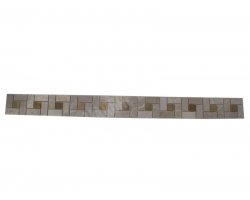 Marbre Frise Target Beige - Jaune Poli 7,5x30 cm 2
