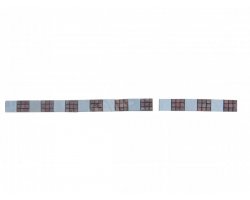 Marbre Frise Beige - Rouge 5x30 cm 2