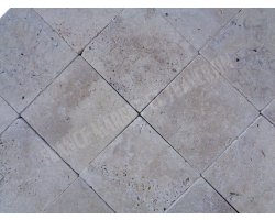Travertin Beige Nuance 20x20 1,2 cm Antique 2
