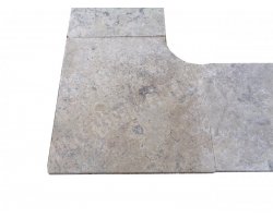 Travertin Silver 1A Margelle Rentrant 40x40 3 Droit 2