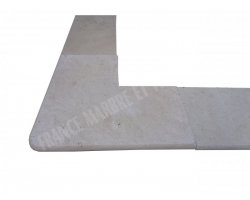 Travertin Clair A Margelle Sortant 61x61 3 cm Arrondi 2