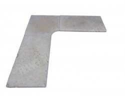 Travertin Beige 1B Margelle Rentrant 43x43 3 Arrondi  2