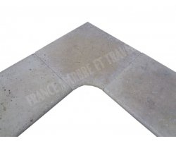 Travertin Beige 1B Margelle Rentrant 43x43 3 Arrondi  2