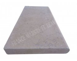 Travertin Beige Clair Margelle 33x61 5 cm Arrondi 2