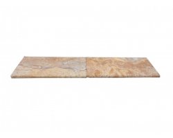 Travertin Jaune Scabas Margelle 30x60 3 cm Arrondi 2