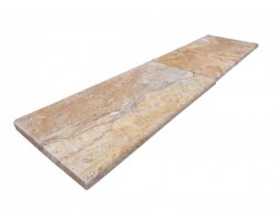 Travertin Jaune Scabas Margelle 30x60 3 cm Arrondi 2