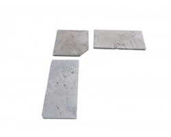 Travertin Beige 2A Margelle Rentrant 40x40 3 cm Droit 2