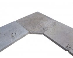 Travertin Beige 2A Margelle Rentrant 40x40 3 cm Droit 2