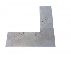 Travertin Beige 3A Margelle Rentrant 40x40 3 Droit 2