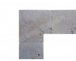 Travertin Beige 3A Margelle Rentrant 40x40 3 Droit 2