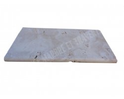 Travertin Beige Clair Margelle 30,5x61 3 Arrondi 2