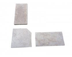 Travertin Beige 2A Margelle Rentrant 40x40 5 cm Droit 2