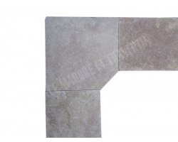 Travertin Beige 2A Margelle Rentrant 40x40 5 cm Droit 2