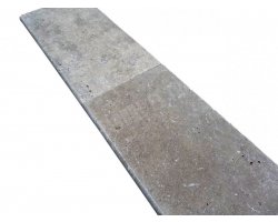 Travertin Walnut Margelle 30,5x61 5 cm Arrondi 2