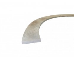 Travertin Beige Margelle Courbe 150/30,5 5 cm Droit 2