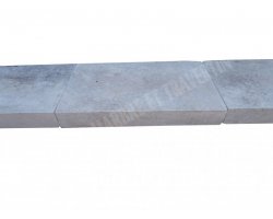 Travertin Beige Margelle 30,5 cm X Bande Libre 7 cm Droit 2