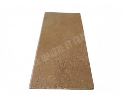 Travertin Noce Margelle 30,5x61 2 cm Arrondi 2