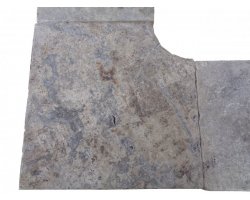 Travertin Silver 1B Margelle Rentrant 40x40 3 Droit 2