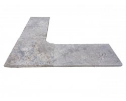 Travertin Silver 1B Margelle Rentrant 40x40 3 Droit 2