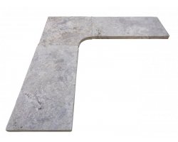 Travertin Silver 1B Margelle Rentrant 40x40 3 Droit 2