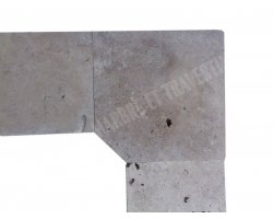 Travertin Beige 2B Margelle Rentrant 40x40 3 cm Droit 2