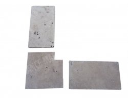 Travertin Beige 3B Margelle Rentrant 43x43 3 Droit 2