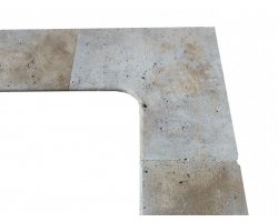 Travertin Beige 1B Margelle Rentrant 61x61 3 Arrondi 2