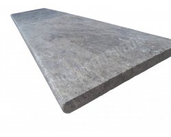 Travertin Silver Margelle 30,5x61 3 cm Arrondi 2