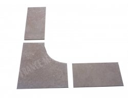 Travertin Noce 1A Margelle Rentrant 61x61 3 Arrondi 2