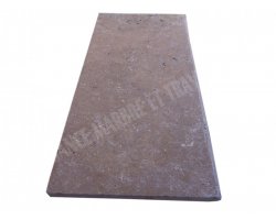 Travertin Noce Margelle 30,5x61 3 cm Arrondi 2