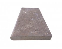 Travertin Noce Margelle 30,5x61 5 cm Arrondi 2