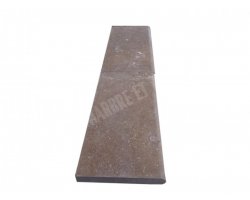 Travertin Noce Margelle 30,5x61 5 cm Arrondi 2