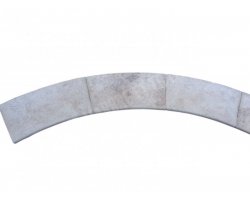 Travertin Beige Margelle Courbe 150/30,5 3 cm Arrondi 2