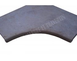 Travertin Beige Nez de Margelle Rentrant 61x61 5 cm  2