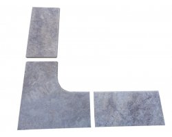 Travertin Silver 1A Margelle Rentrant 61x61 3 Arrondi 2