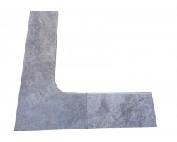 Travertin Silver 1A Margelle Rentrant 61x61 3 Arrondi 2