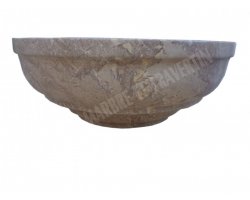 Travertin Noce Vasque Élégance Adouci 2