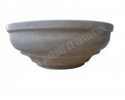 Travertin Beige Vasque Élégance Adouci 2