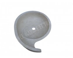 Travertin Beige Vasque Escargot Adouci 2