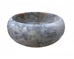 Travertin Silver Vasque Lentille Adouci 2